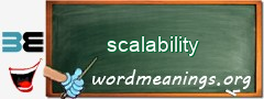 WordMeaning blackboard for scalability